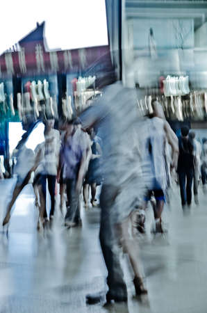 business people abstract background blur motionの写真素材