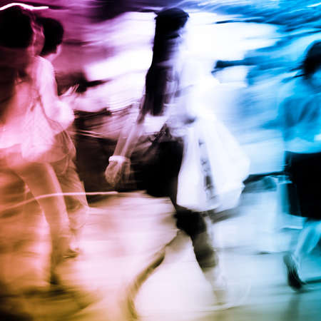 business people abstract background blur motionの写真素材