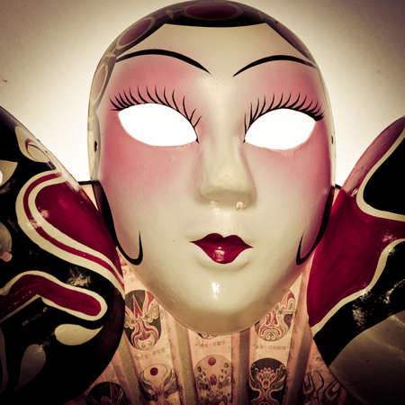 Chinese ancient opera maskの写真素材