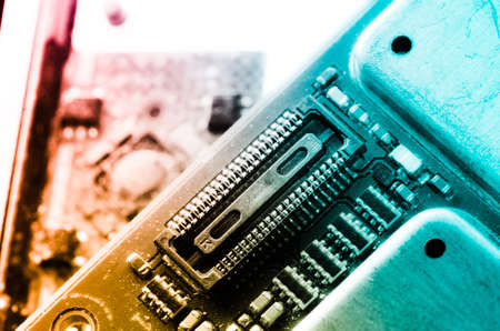 industry electronic circuit board background of cell phoneの写真素材