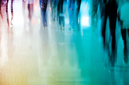 city business people crowd abstract backgroundの写真素材