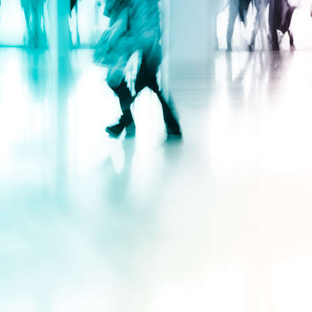 city business people abstract background blur motion