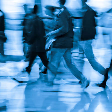 city business people abstract background blur motionの写真素材