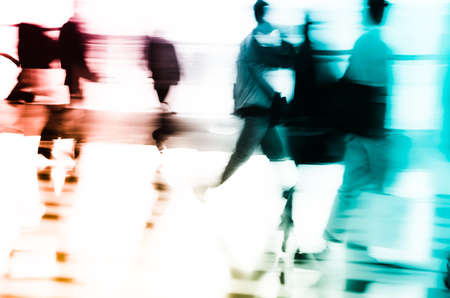 city business people abstract background blur motionの写真素材