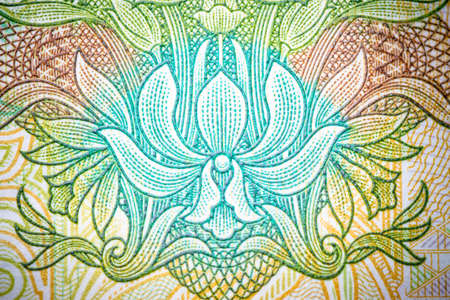 chinese money rmb background flower macro textureの写真素材