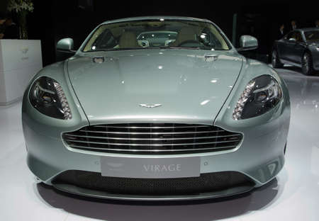 GUANGZHOU, CHINA - Nov 26:Aston Martin Virage sport car on display at the 9th China international automobile exhibition. on November 26, 2011 in Guangzhou China.のeditorial素材