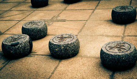 Chinese stone chess abstract background