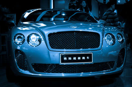 GUANGZHOU, CHINA - Nov 26: Bentley Continental Supersports car on display at the 9th China international automobile exhibition. on November 26, 2011 in Guangzhou China.のeditorial素材