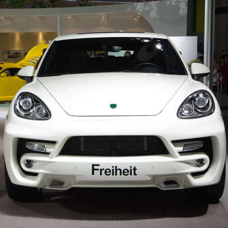 GUANGZHOU, CHINA - Nov 26: Freiheit  car on display at the 9th China international automobile exhibition. on November 26, 2011 in Guangzhou China.のeditorial素材