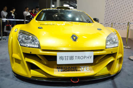 GUANGZHOU, CHINA - Nov 26:Renault Megane Trophy car on display at the 9th China international automobile exhibition. on November 26, 2011 in Guangzhou China.のeditorial素材