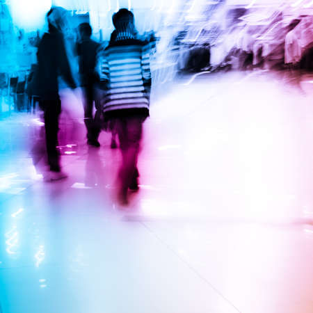 city shopping people crowd at marketplace abstract backgroundの写真素材