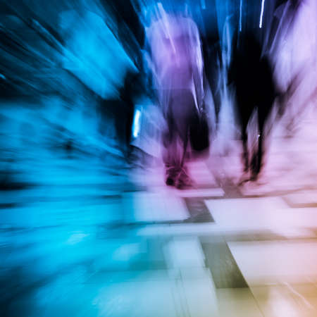 city shopping people crowd at marketplace abstract backgroundの写真素材