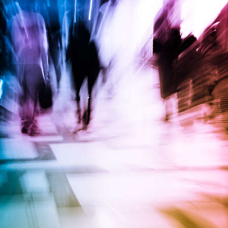 city shopping people crowd at marketplace abstract backgroundの写真素材