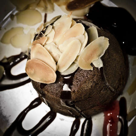 delicious chocolate cakeの写真素材