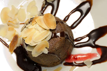 delicious chocolate cakeの写真素材