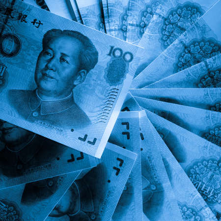 chinese RMB 100 yuanの写真素材