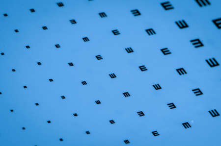medical eye chart backgroundの写真素材