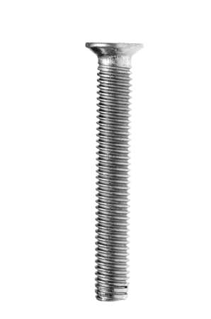 industrial screw spike bolt isolatedの写真素材