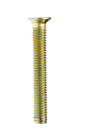 industrial screw spike bolt isolatedの写真素材