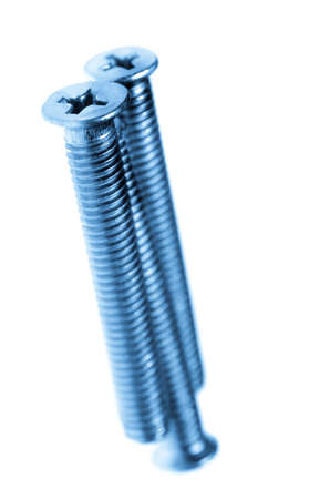industrial screw spike bolt macroの写真素材