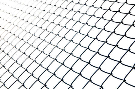 iron wire fence isolated abstractの写真素材