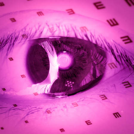 medical eye chart background