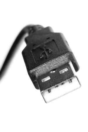 USB tech cable with plug isolatedの写真素材