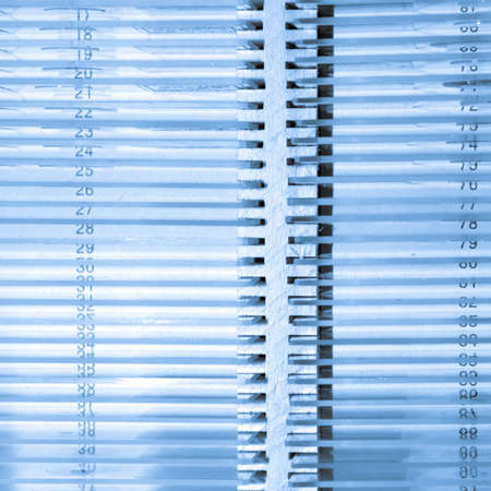 science medical glass microscope slide with sampleの写真素材