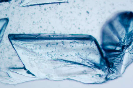chemistry material crystal background, micrograph.の写真素材