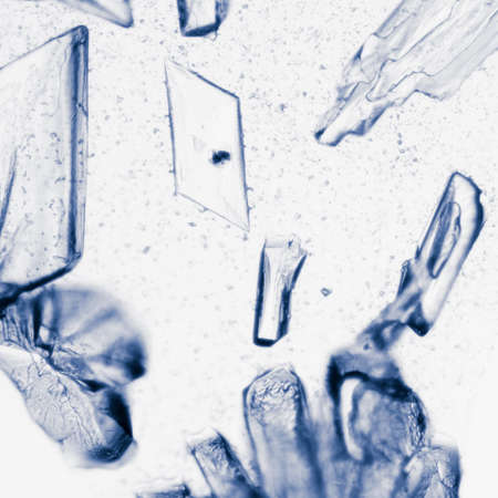 chemistry material crystal background, micrograph.の写真素材