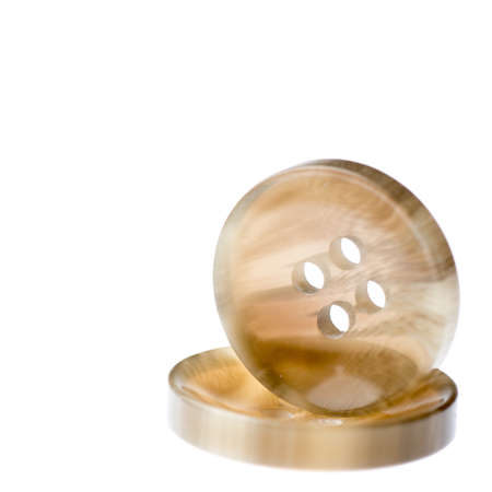 cloth fastener isolated on whiteの写真素材