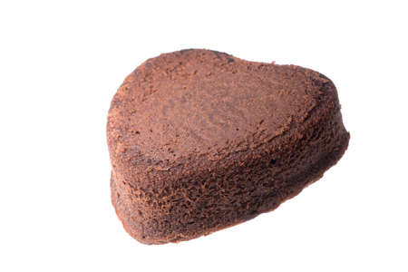 heart shaped chocolate cakeの写真素材