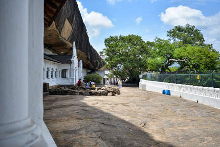 Dambullagama, Sri Lanka - July 7, 2016:  Dambulla royal cave templeのeditorial素材