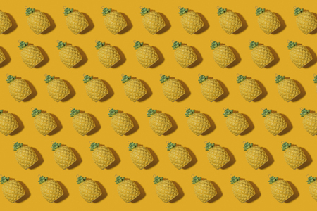 Pineapple pattern backgroundの写真素材