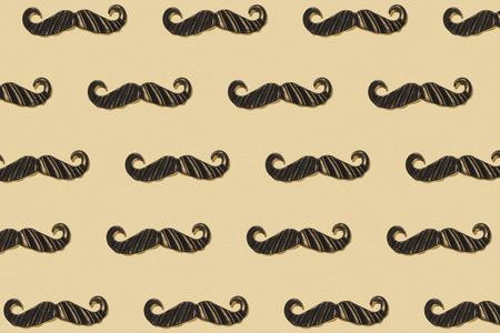 Mustaches repeated background patternの写真素材