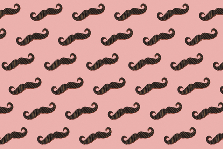 Mustaches repeated background patternの写真素材