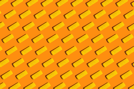 TV remote pattern of many devicesの写真素材