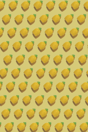 Pineapple pattern backgroundの写真素材