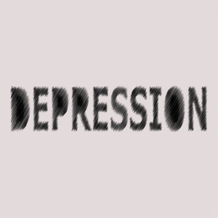 Depression vector illustration. Mental Health. Psychiatry Issues. Mental Disorder. Health issues. Current Issue. Worldwide Problem. Vector. Illustration. Depression.のイラスト素材