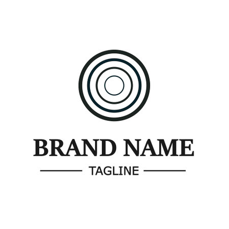 Simple business logo vector illustration on white background. Company logo.のイラスト素材