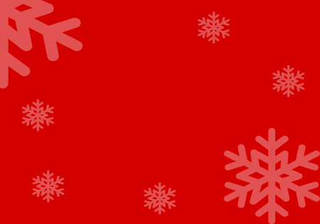Red Christmas with snow backgrounds. Happy Holidays. New Yearのイラスト素材
