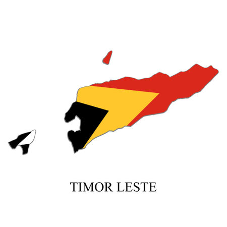 Timor Leste map vector illustration. Global economy. Famous country.のイラスト素材