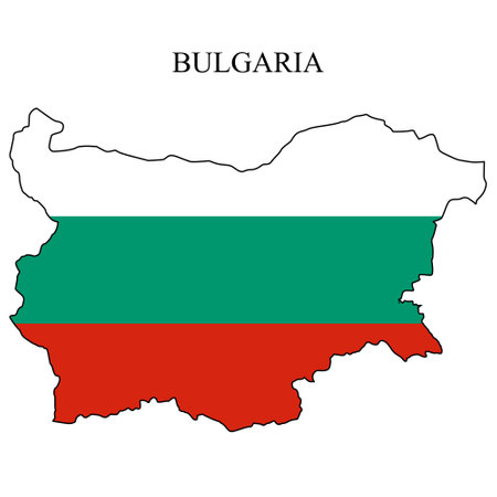 Bulgaria map vector illustration. Global economy. Famous country. Eastern Europe. Europe.のイラスト素材