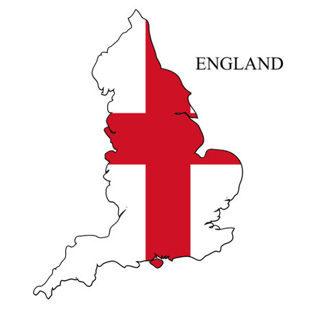 England map vector illustration. Global economy. Famous country. Northern Europe. Europe. UK region.のイラスト素材