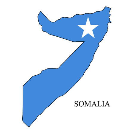 Somalia map vector illustration. Global economy. Famous country. Eastern Africa. Africa.のイラスト素材