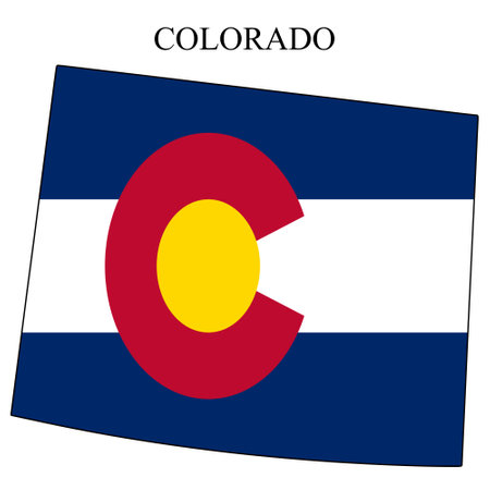 Colorado map vector illustration. Global economy. State in America. North America. United States. America. U.S.Aのイラスト素材