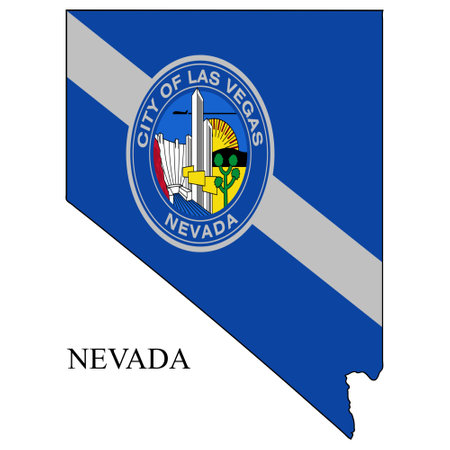 Nevada map vector illustration. Global economy. State in America. North America. United States. America. U.S.Aのイラスト素材