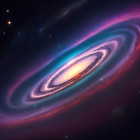 Andromeda Galaxy in Space. Generative AI. AIの素材