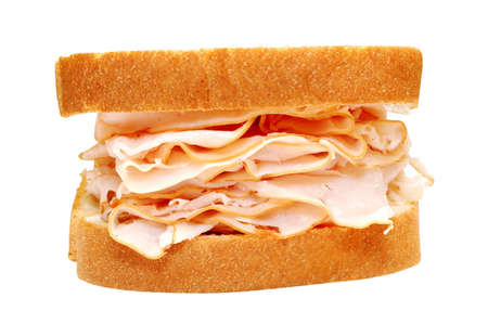 Turkey sandwich with clipping pathの写真素材
