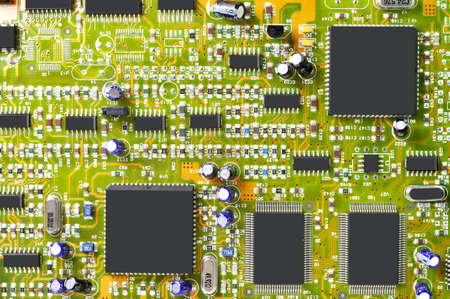 Macro of circuit board.  
